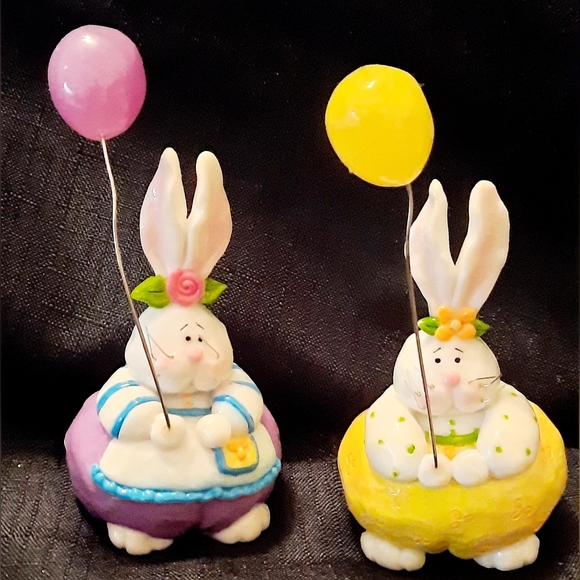 Easter bunny figurine lot - Picture 6 of 8
